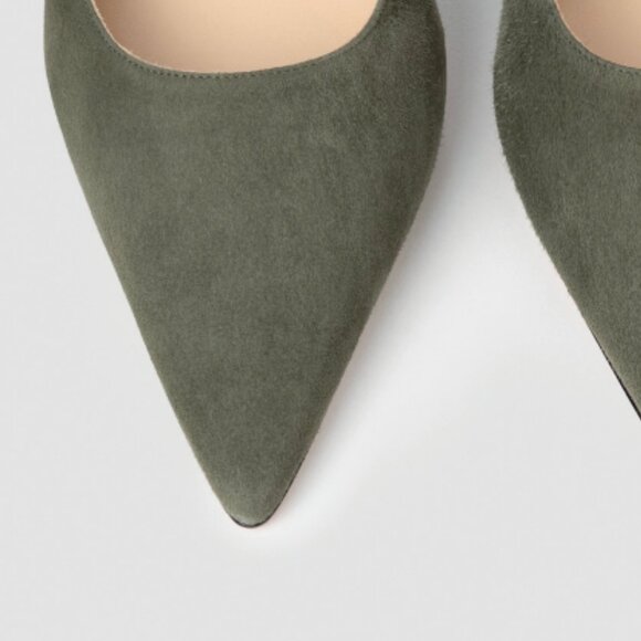 Sage Suede Heels - Picture 5 of 13